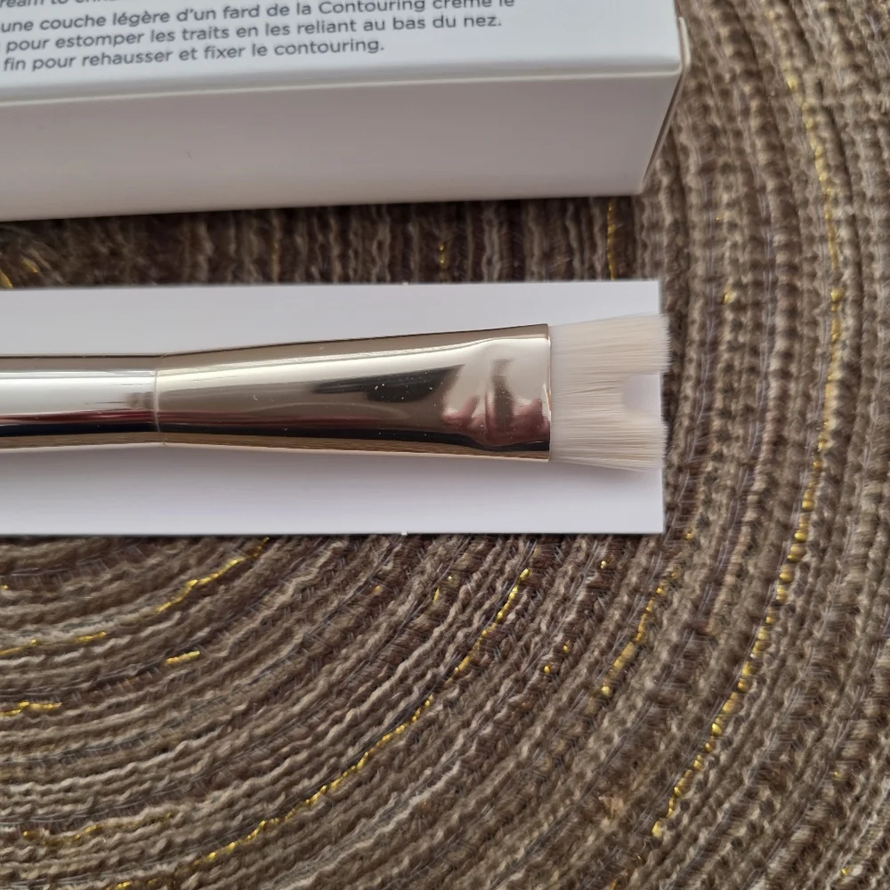 Iconic London Precision Duo Contour Brush  White NEW NIB